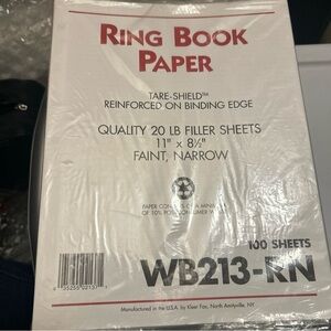 Sparco Brand 3 Ring Binder Indexes - White Laminated‎ Tab 5 Tabs 22 Packs 2" New